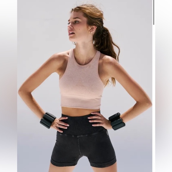 {NWOT Free People Movement Every Single Time Bra Tan Black XS/S & Red M/L} - Picture 2 of 13